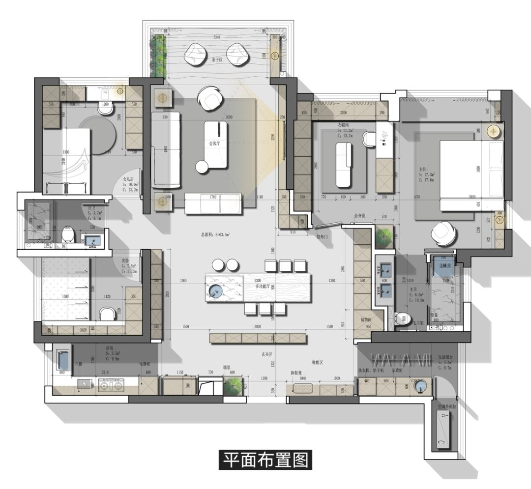 全案新作 | 宝能城155㎡现代意式平层 一眼心动的高级感-5