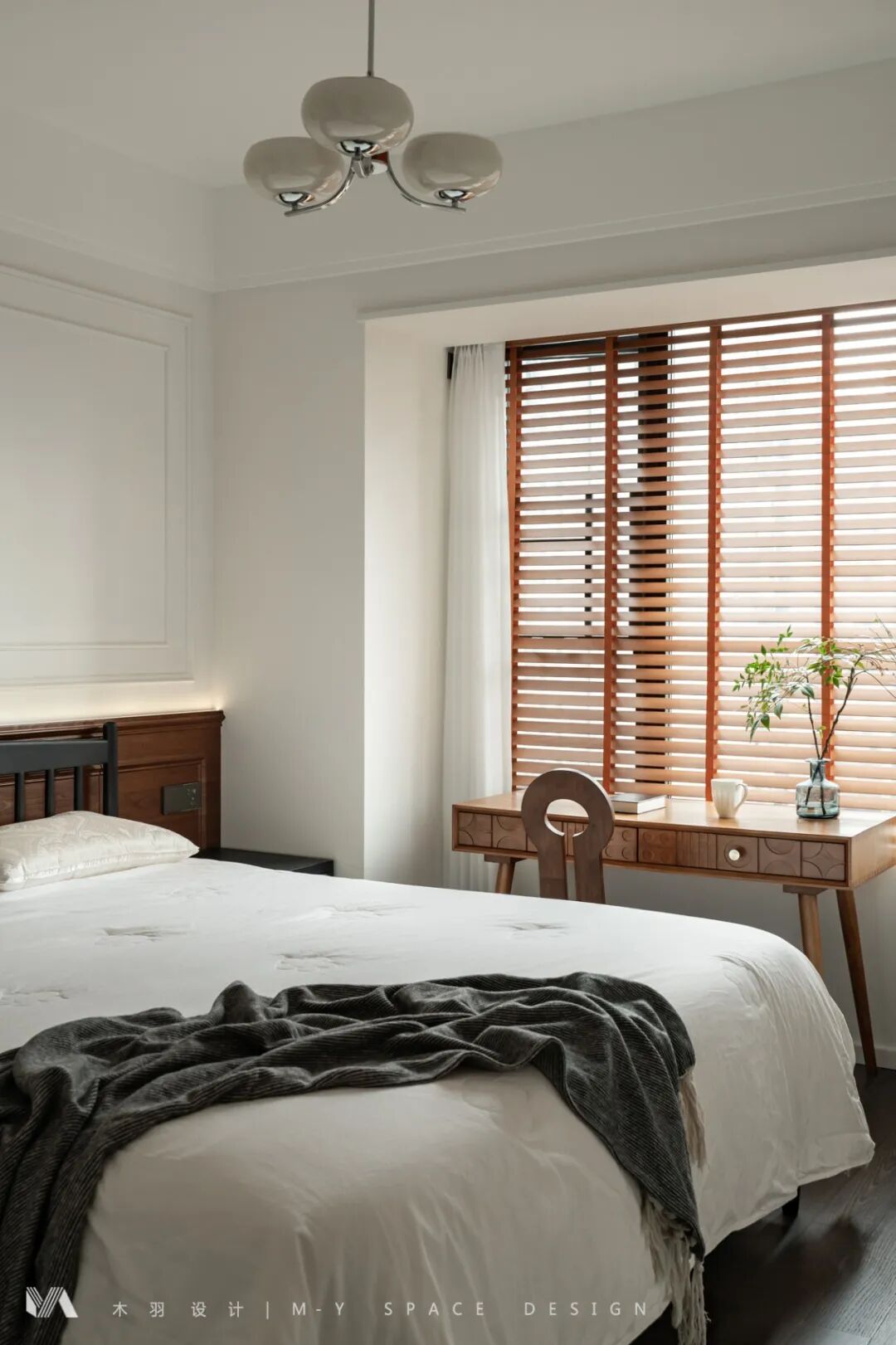 武汉木羽设计|135㎡万科公园，浪漫又复古的中古风，邂逅慢生活里的松弛感-51