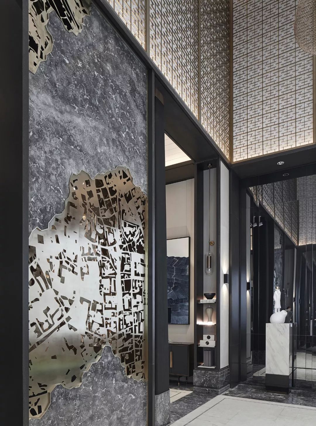 国画书法元素，定义底蕴深厚的地产空间  零次方空间设计新作-9