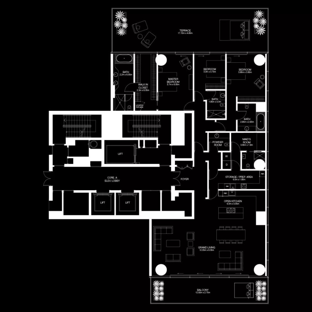 看看迪拜的房子，号称“空中别墅”，最小户型300平米-93