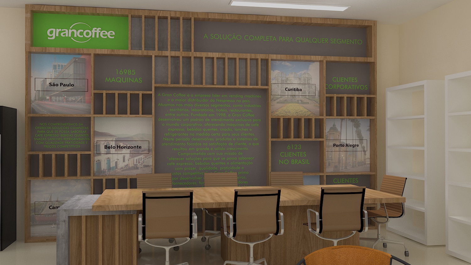Ambientação para showroom Grancoffee-1