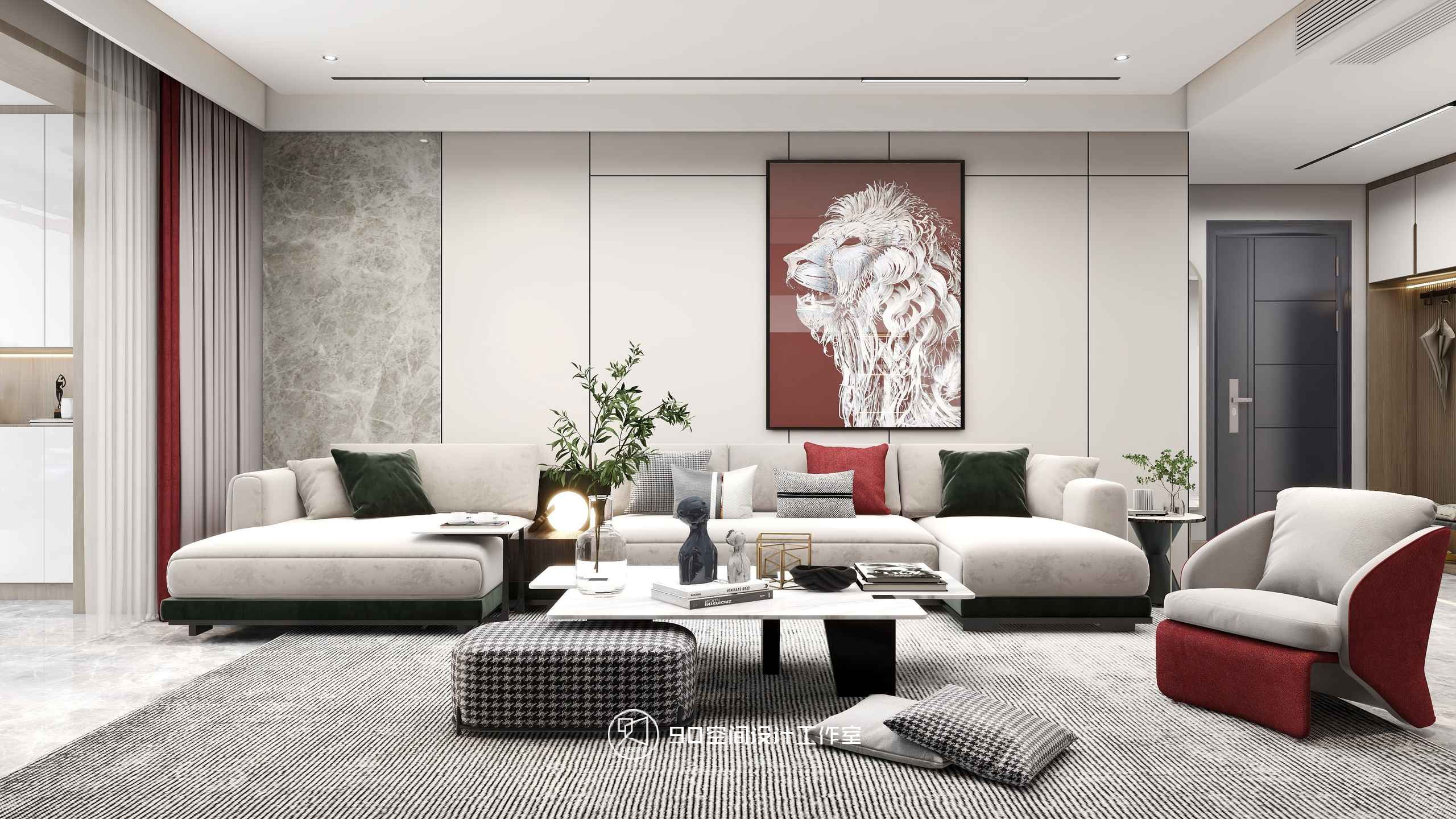 《爱家花苑》130 平方现代风格设计-7