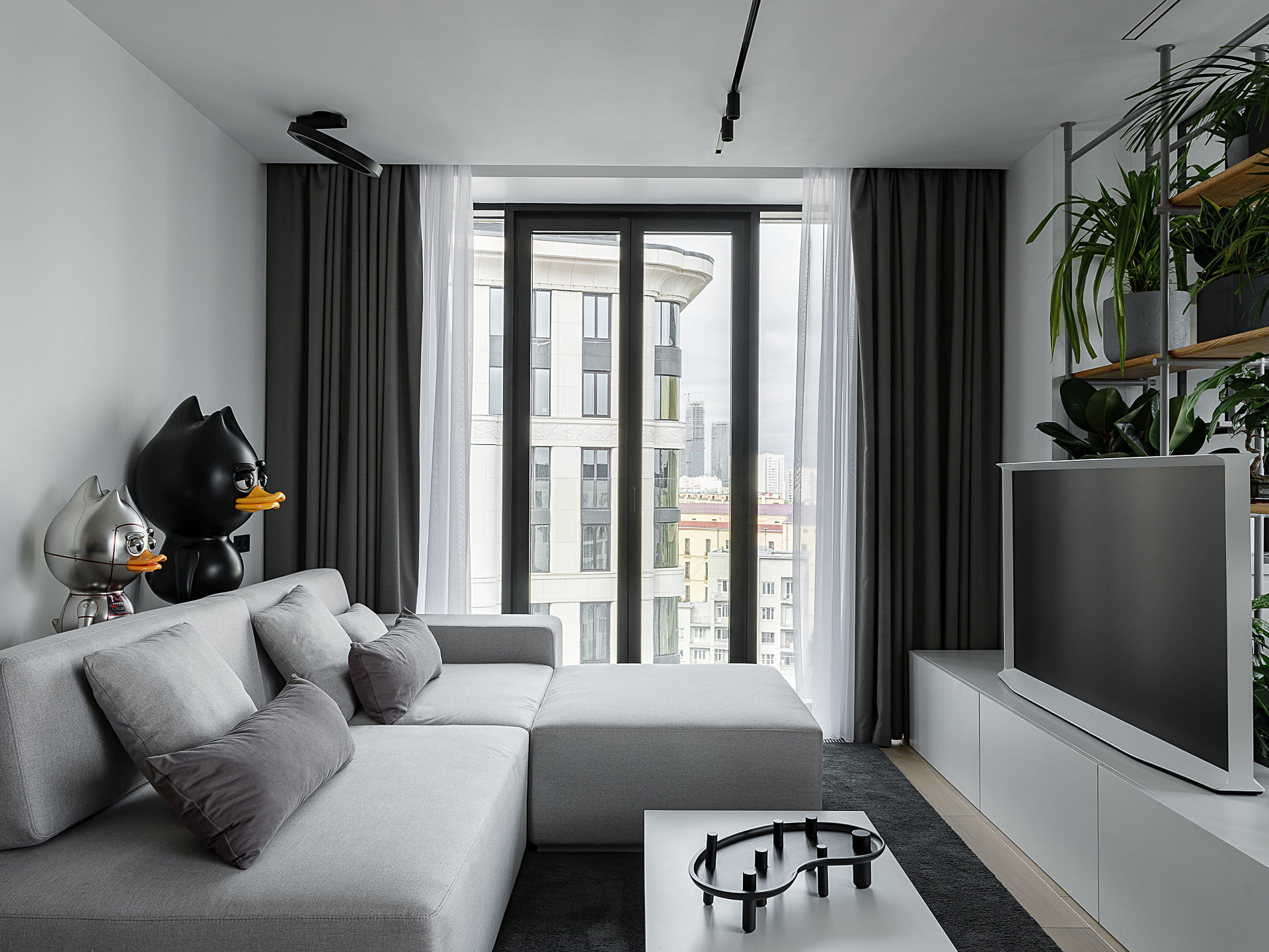 Дизайн квартиры с открытой планировкой площадью 100 кв. метров-3