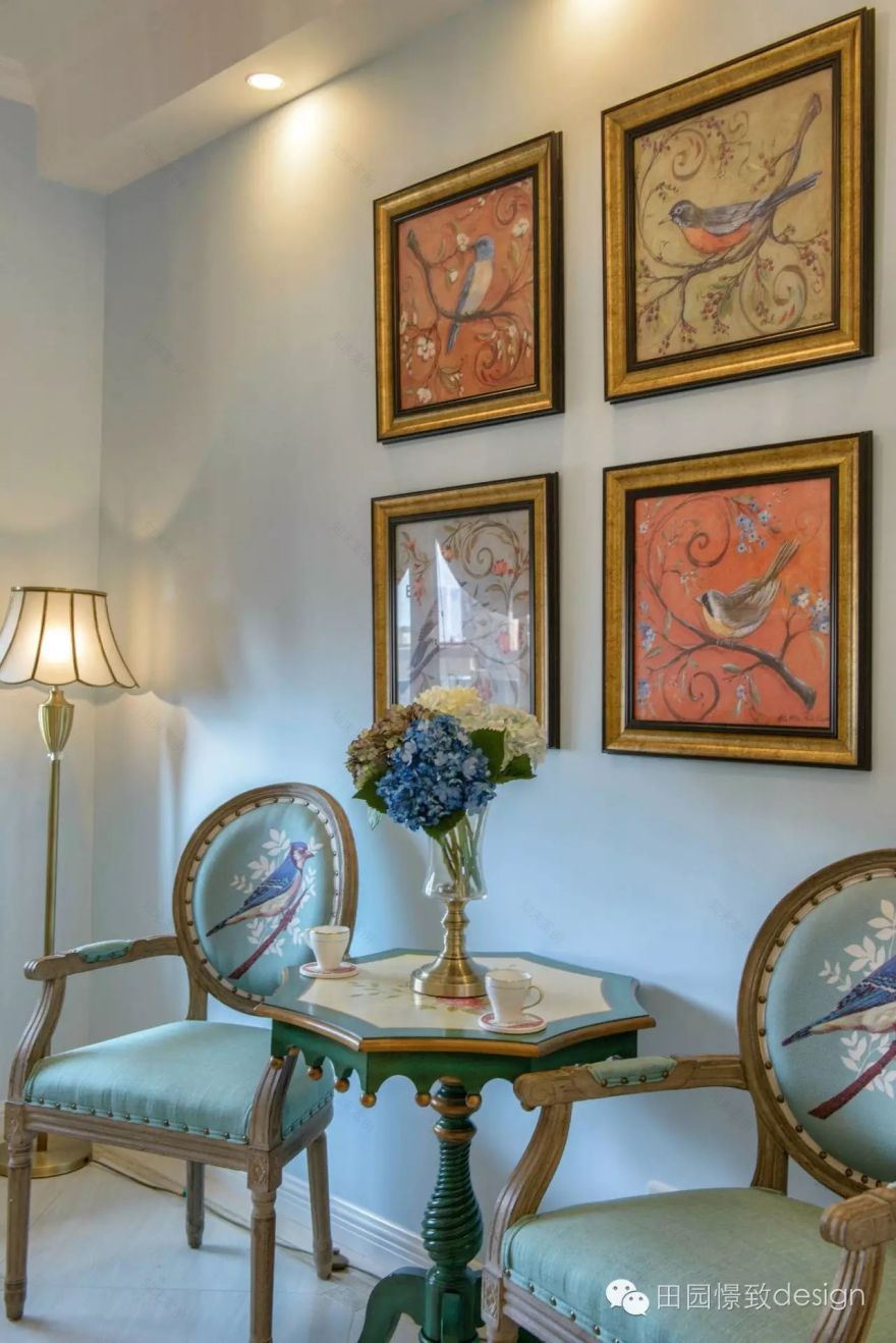 德阳棕榈美式混搭家居,温柔浪漫的空间艺术-41