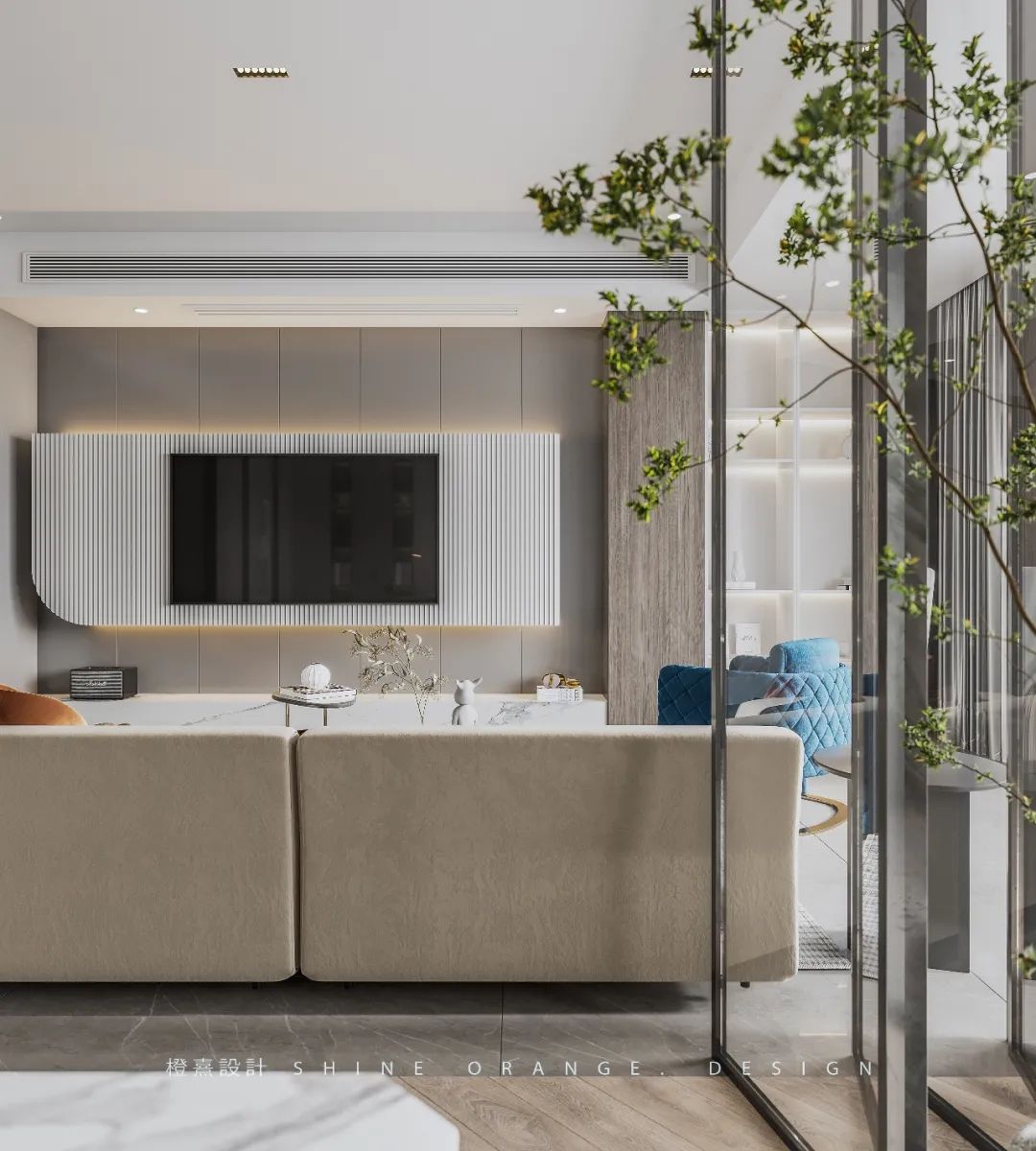 《橙熹设计》-《白云里》 | 现代北欧风格,开放空间设计,充满生活气息-60
