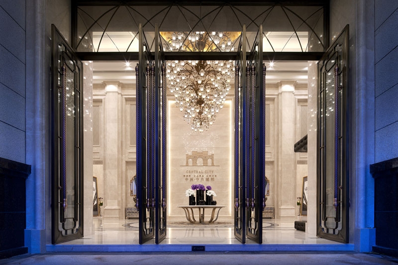 KSL设计事务所-成都中洲中央城邦欧式新古典售楼处-3