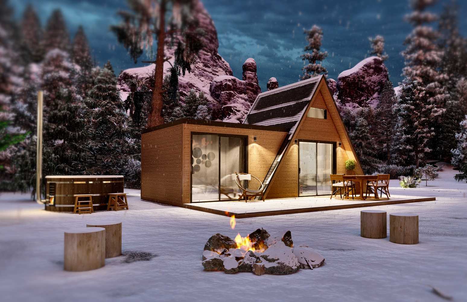 A frame house A34 .. 34m2-10