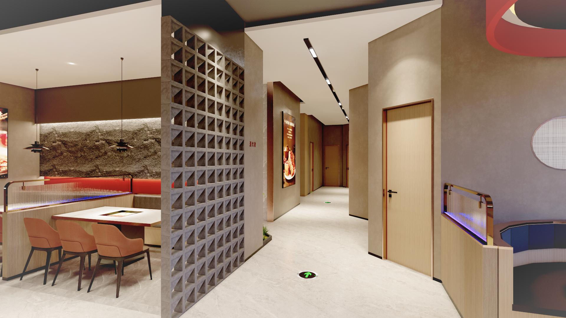 重庆德庄火锅丨中国安徽丨FZ 建筑空间·准线设计-17