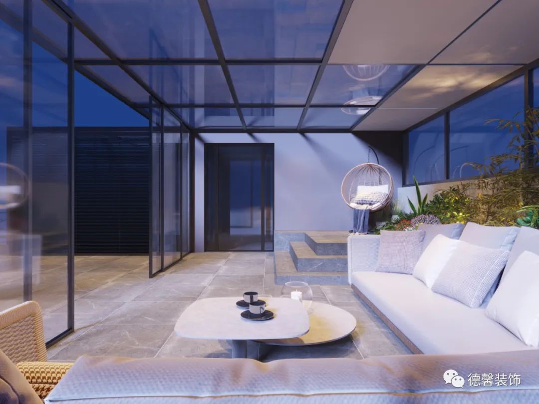 灵动弧线诠释现代艺术美感·云峰原著 425㎡联排别墅设计丨德馨装饰-26