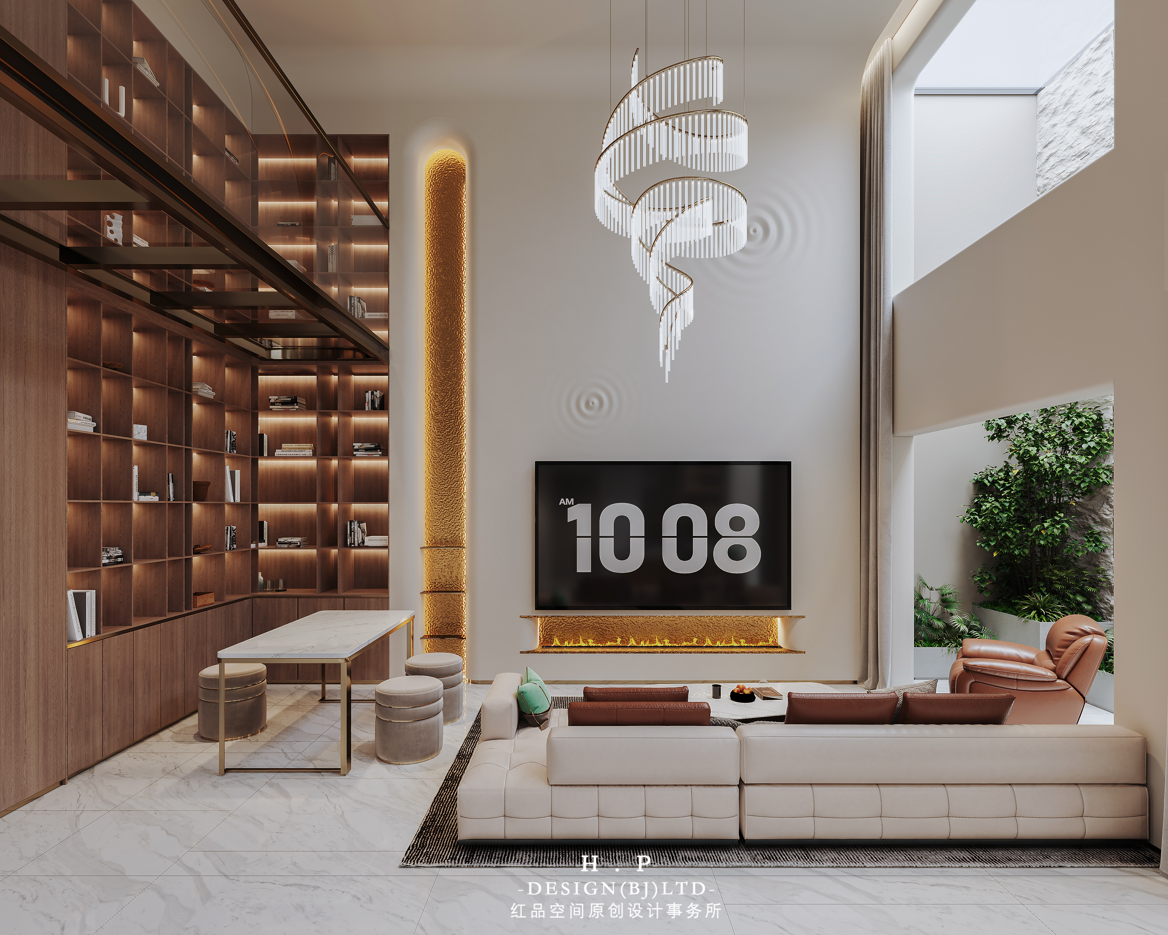 现代轻奢风格家居设计丨中国北京丨红品空间原创设计-20