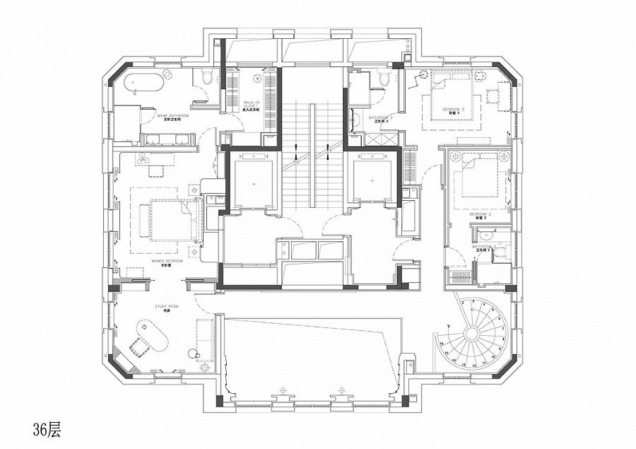 杭州万科·大都会 79 号空中顶跃 PENTHOUSE-48