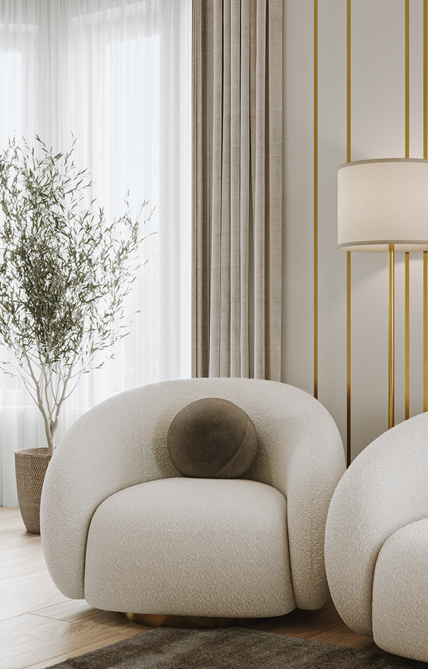 乌克兰 110㎡浅色系公寓设计-6