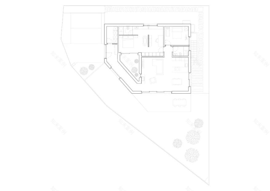隐逸山谷中的艺术宅邸丨He 建筑工作室-29