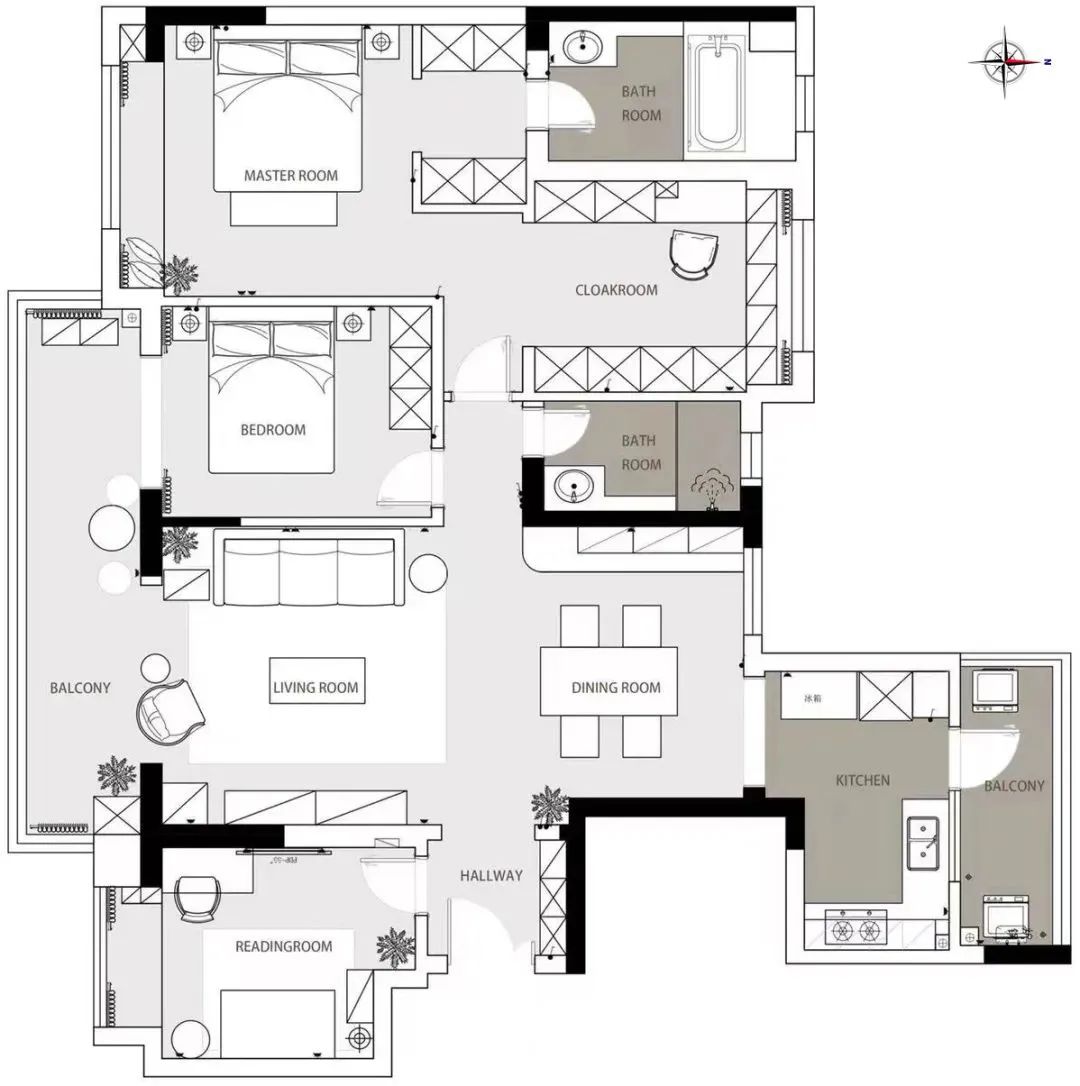 复古混搭风装修案例-19
