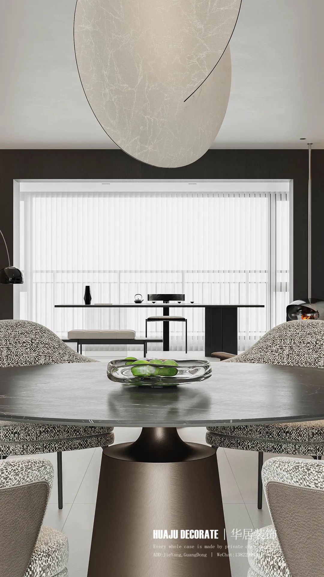 榕江四季城大平层现代简约设计丨华居装饰-22