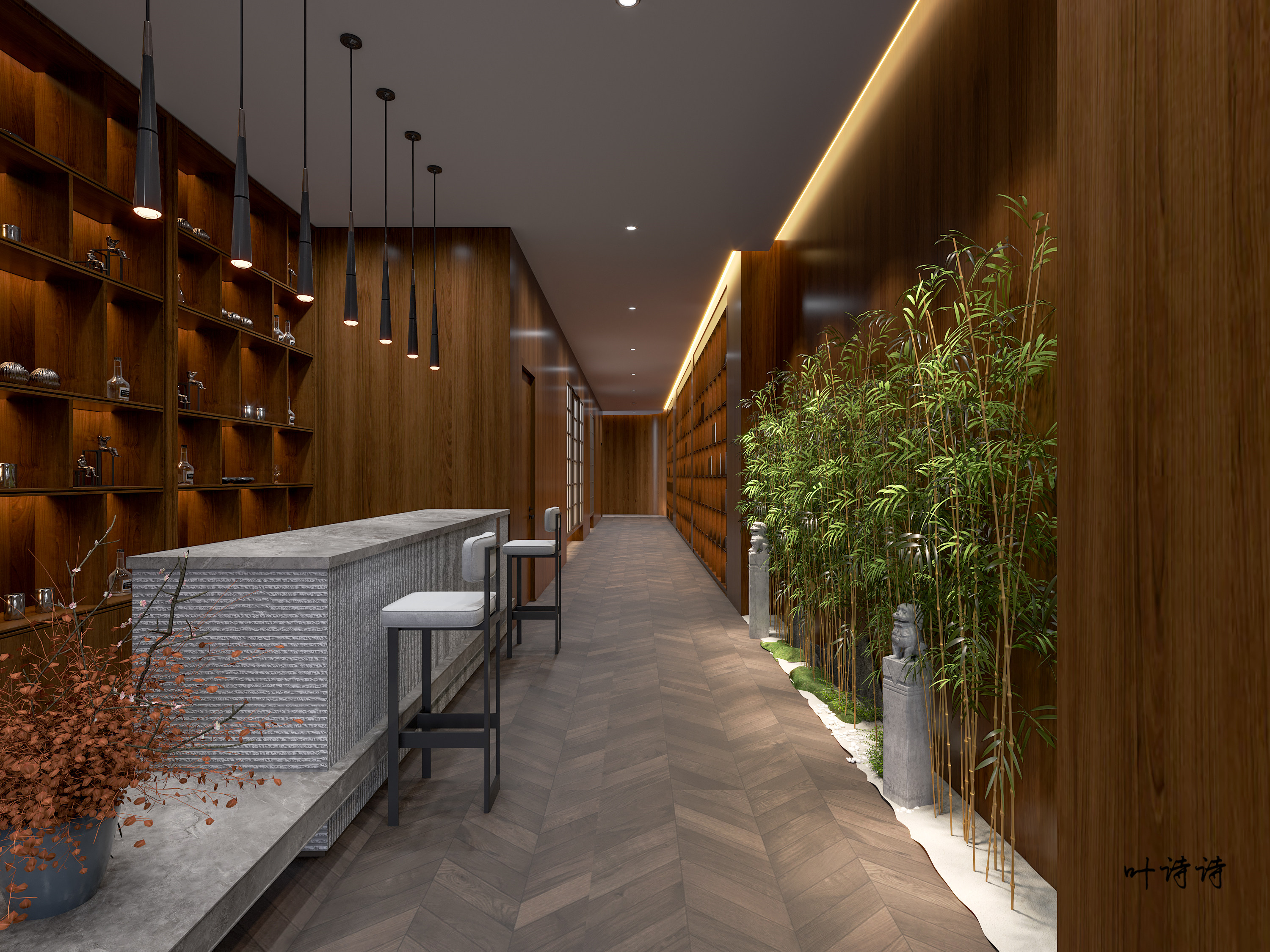 朴隐山居茶楼设计-2