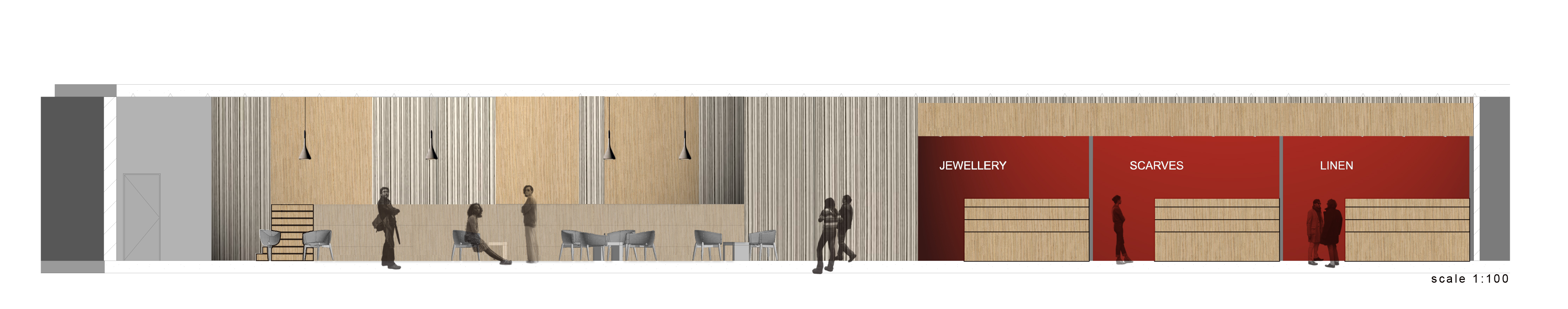 活力市中心室内市场与全球咖啡厅概念设计-23