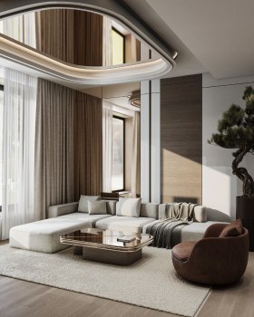 Living room and corridor