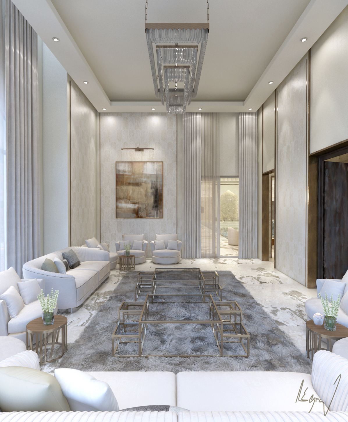 卡塔尔多哈私人游泳池设计丨SAMIHA DHIFAOUI-18