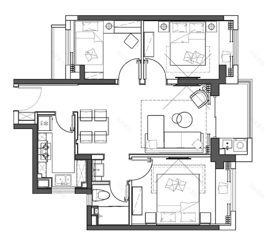 小而美,后浪向往的生活——象屿·滨江悦府精装交付样板间-1