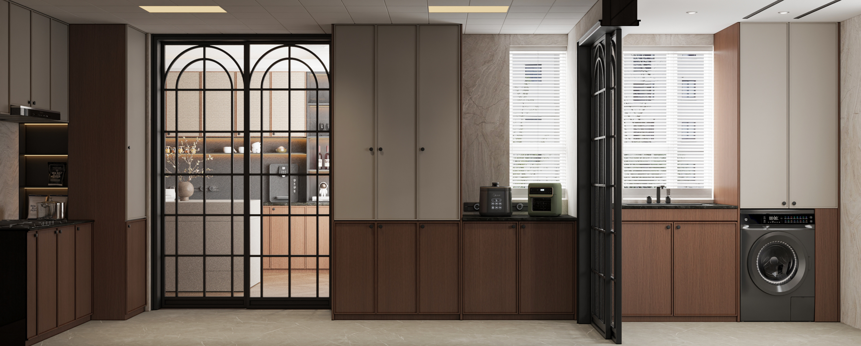 现代中古风140平 效果图-5