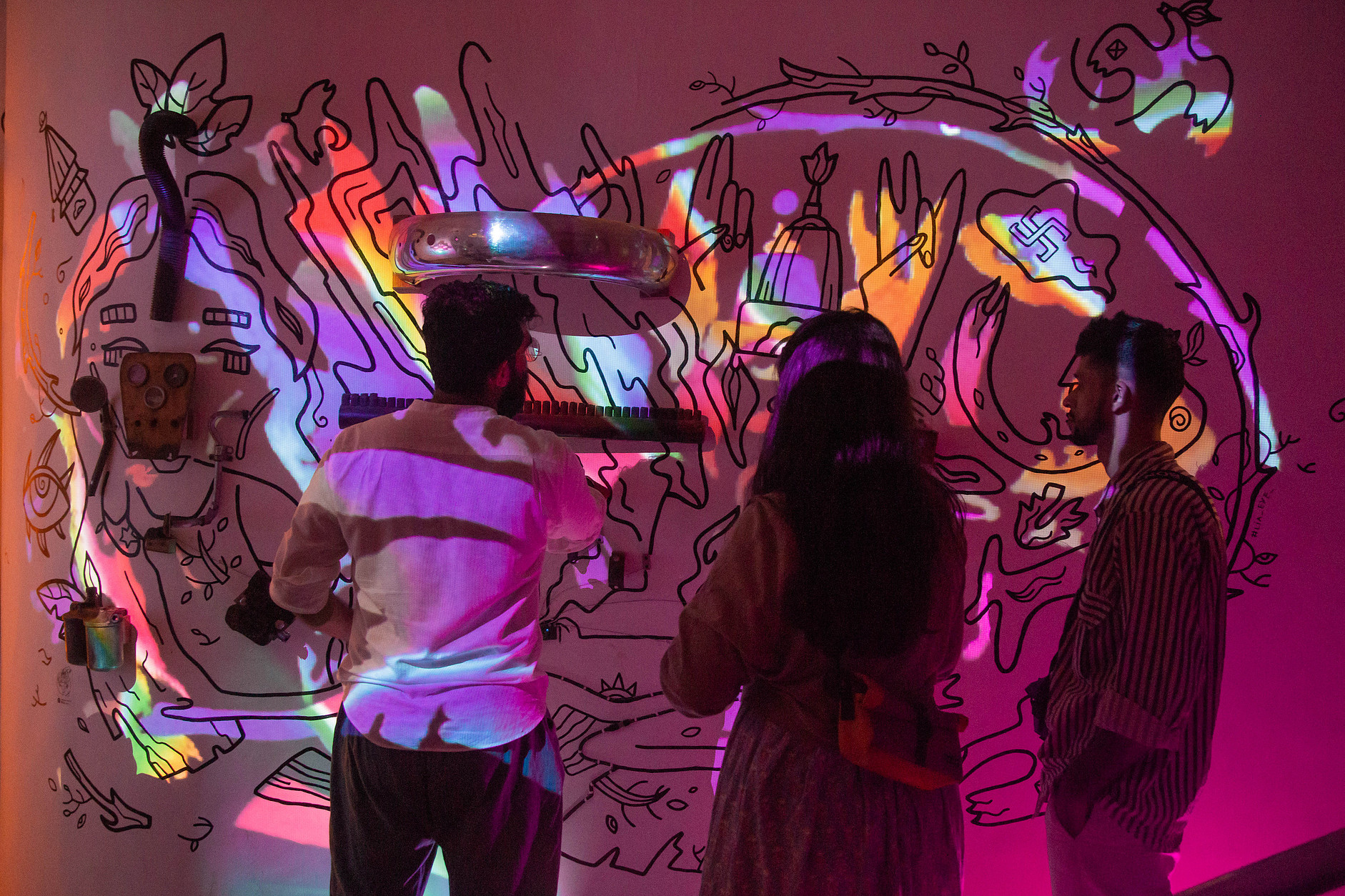 Reflections | Interactive wall Installation-9