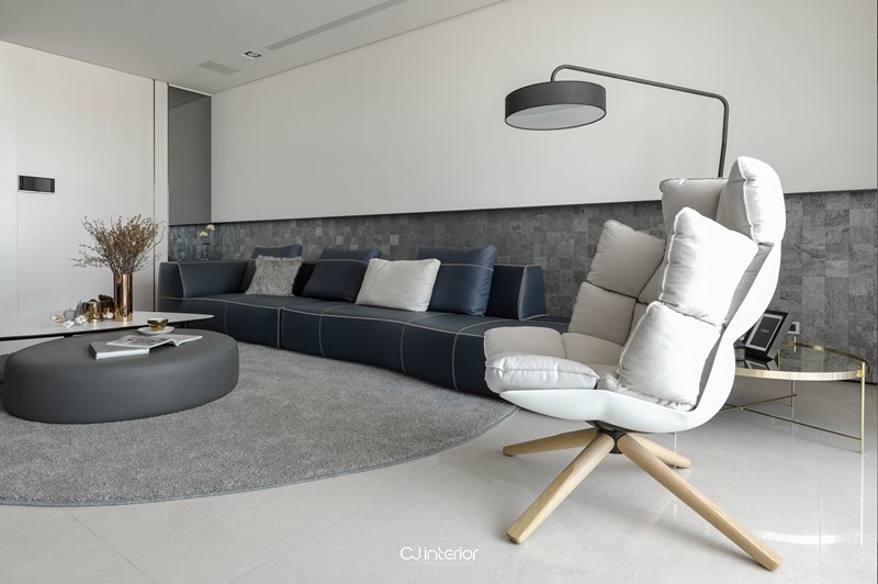 知音乐——冷色调住宅  长景国际设计-0