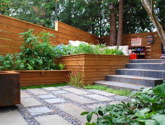 后院小型休闲花园设计丨Mark S. Garff-3