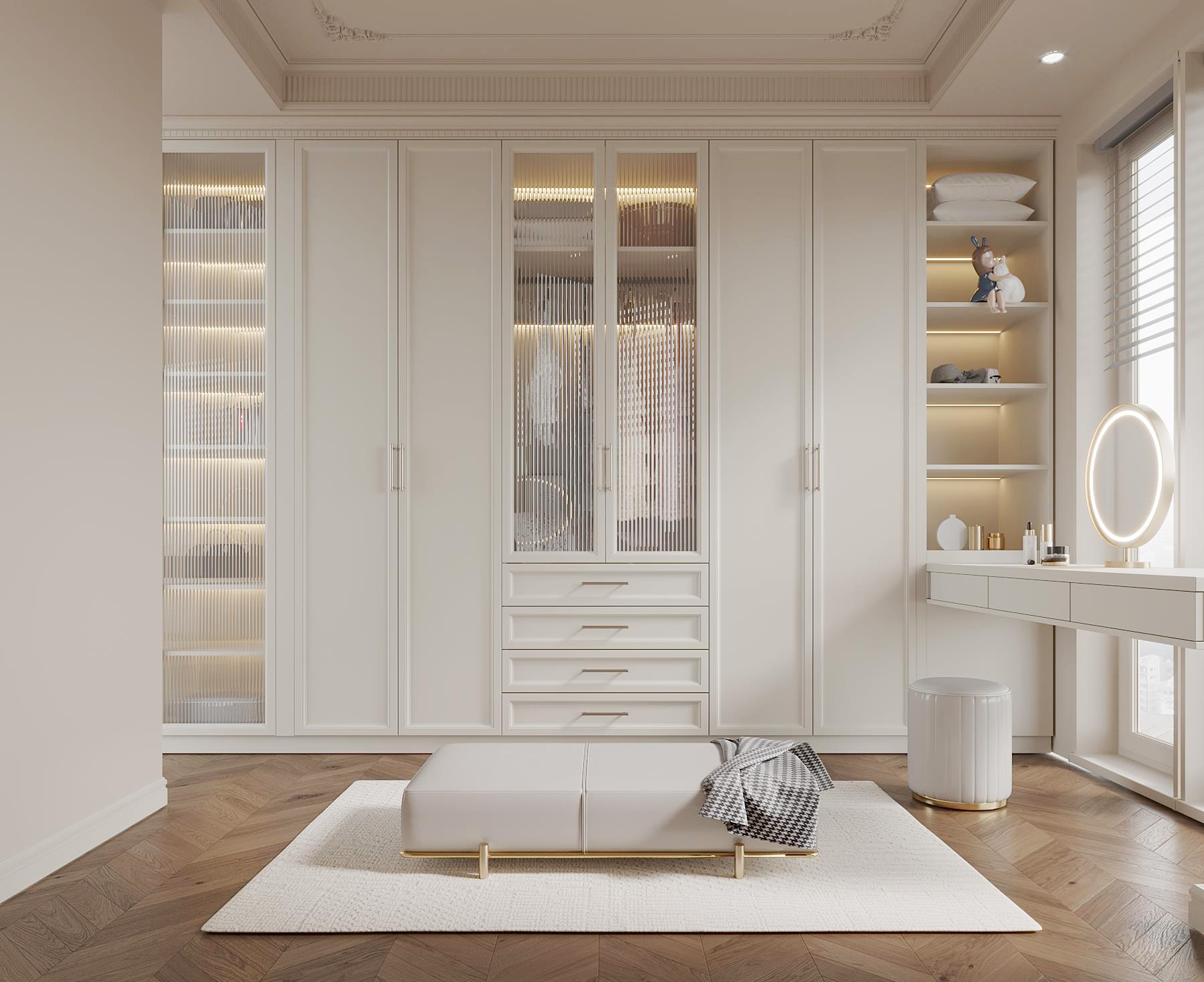 家装衣帽间效果图多种风格表现-8