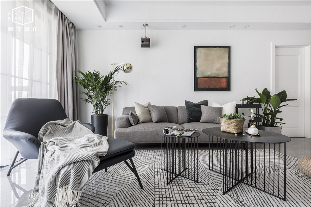 110㎡北欧风极致空间，黑白演绎生活艺术-9