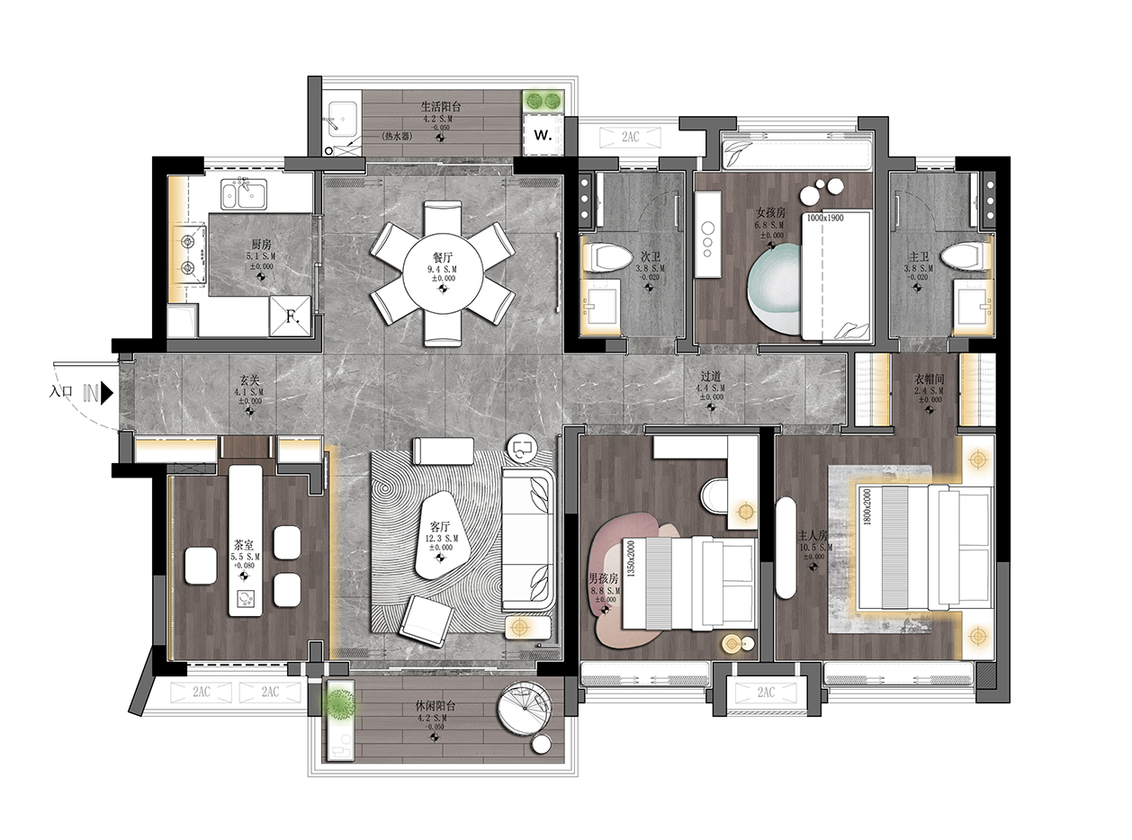 肇庆方直亚汀公馆样板间 A 户型丨中国肇庆丨奥迅设计,奥妙陈设-64