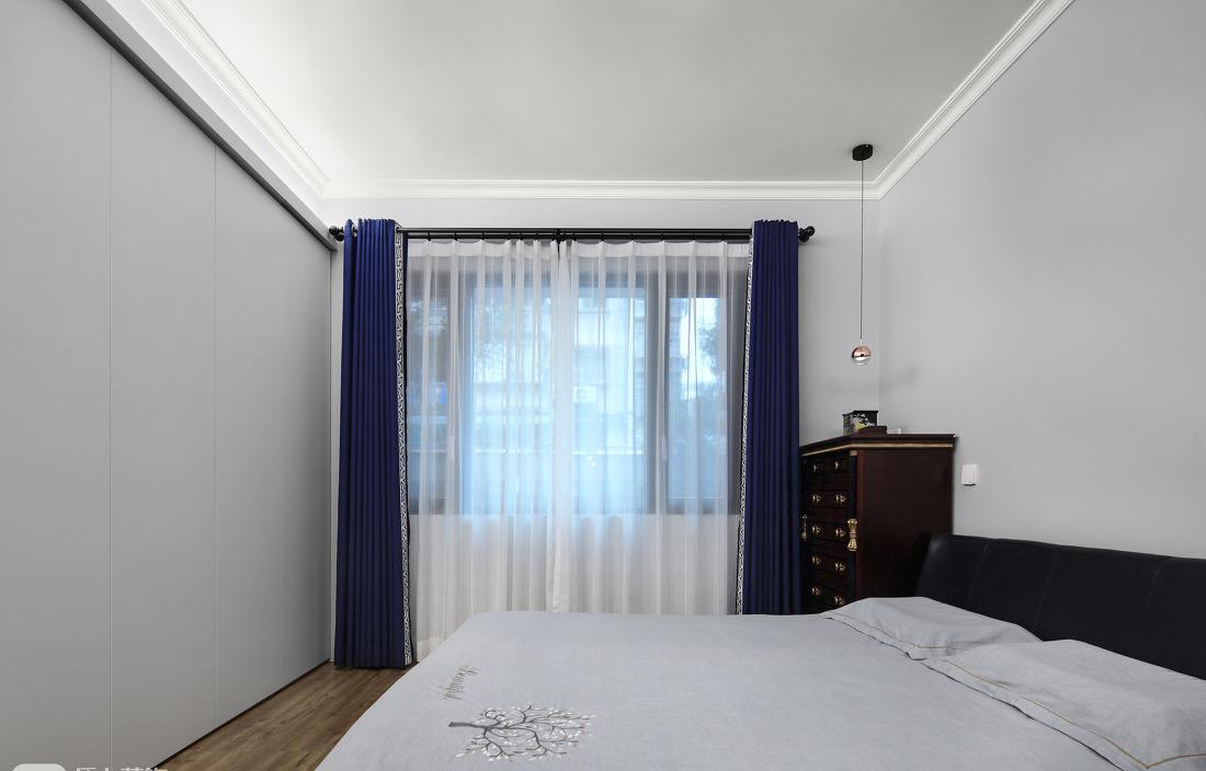 新中式蓝调空间-16