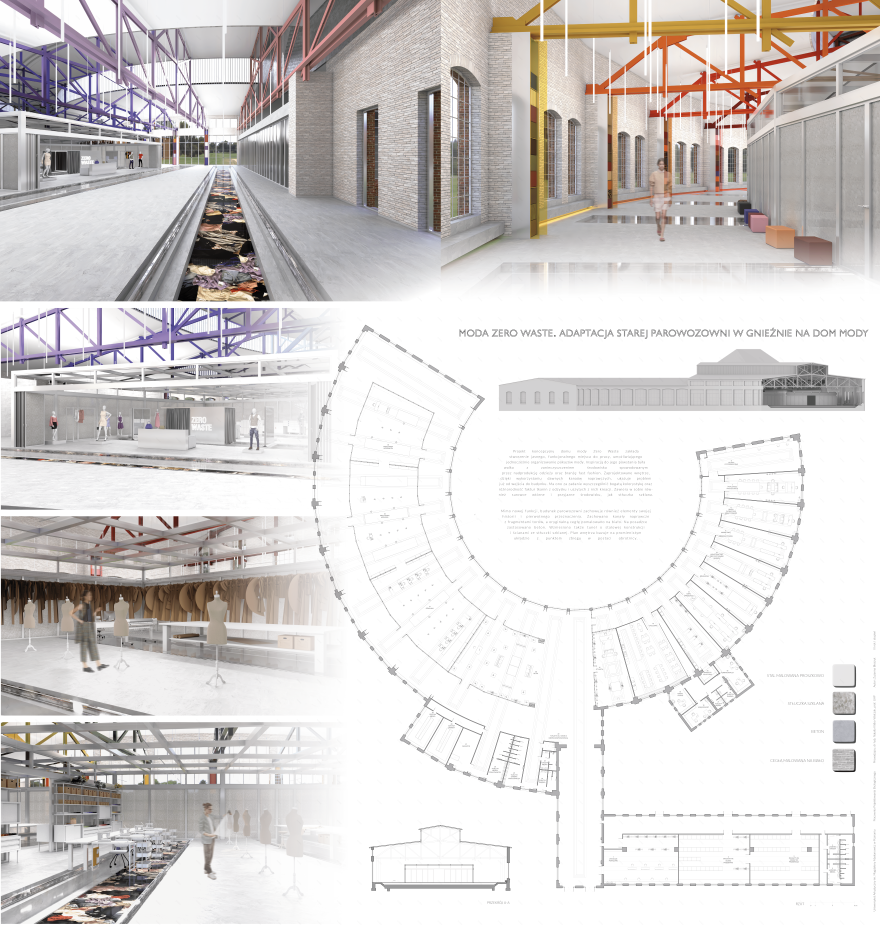 Adaptacja Starej Parowozowni w Gnieźnie na Dom Mody.-0