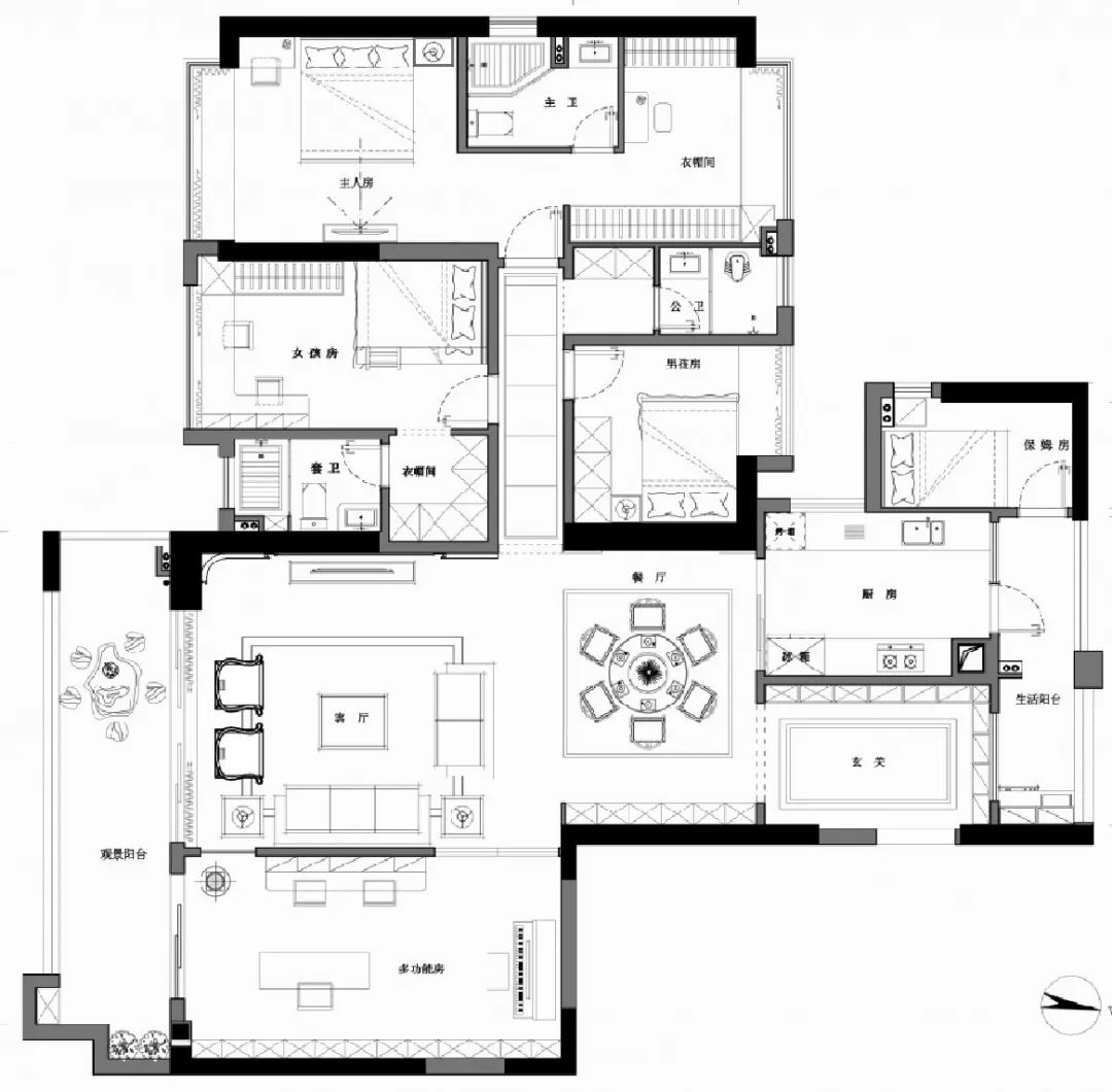 现代简约，210m²的极简生活艺术-20