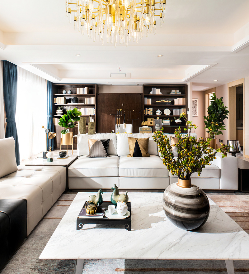 圣远广场三期195㎡精装样板房 | 轻奢风与优雅魅力的完美结合-30