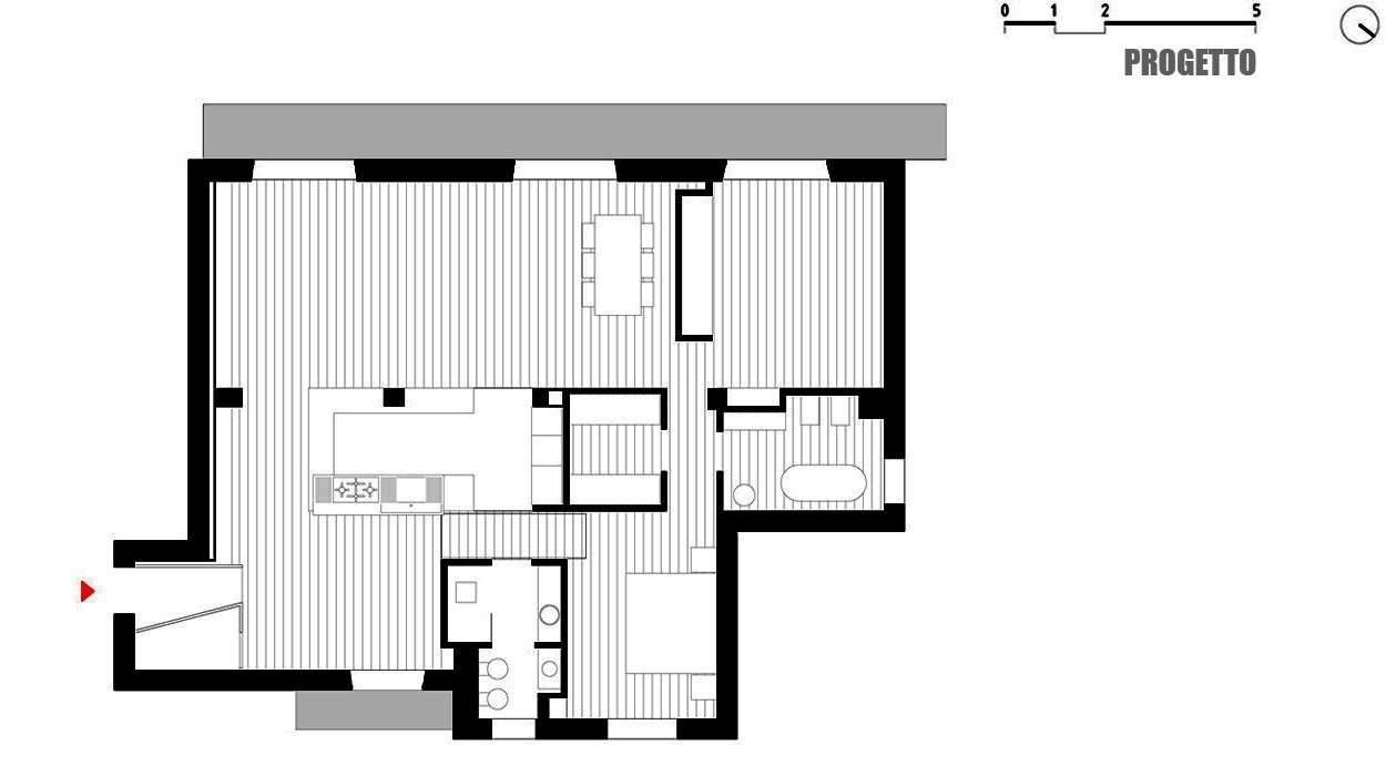 LCA ARCHITETTI丨平层丨Woodandironapartment-35