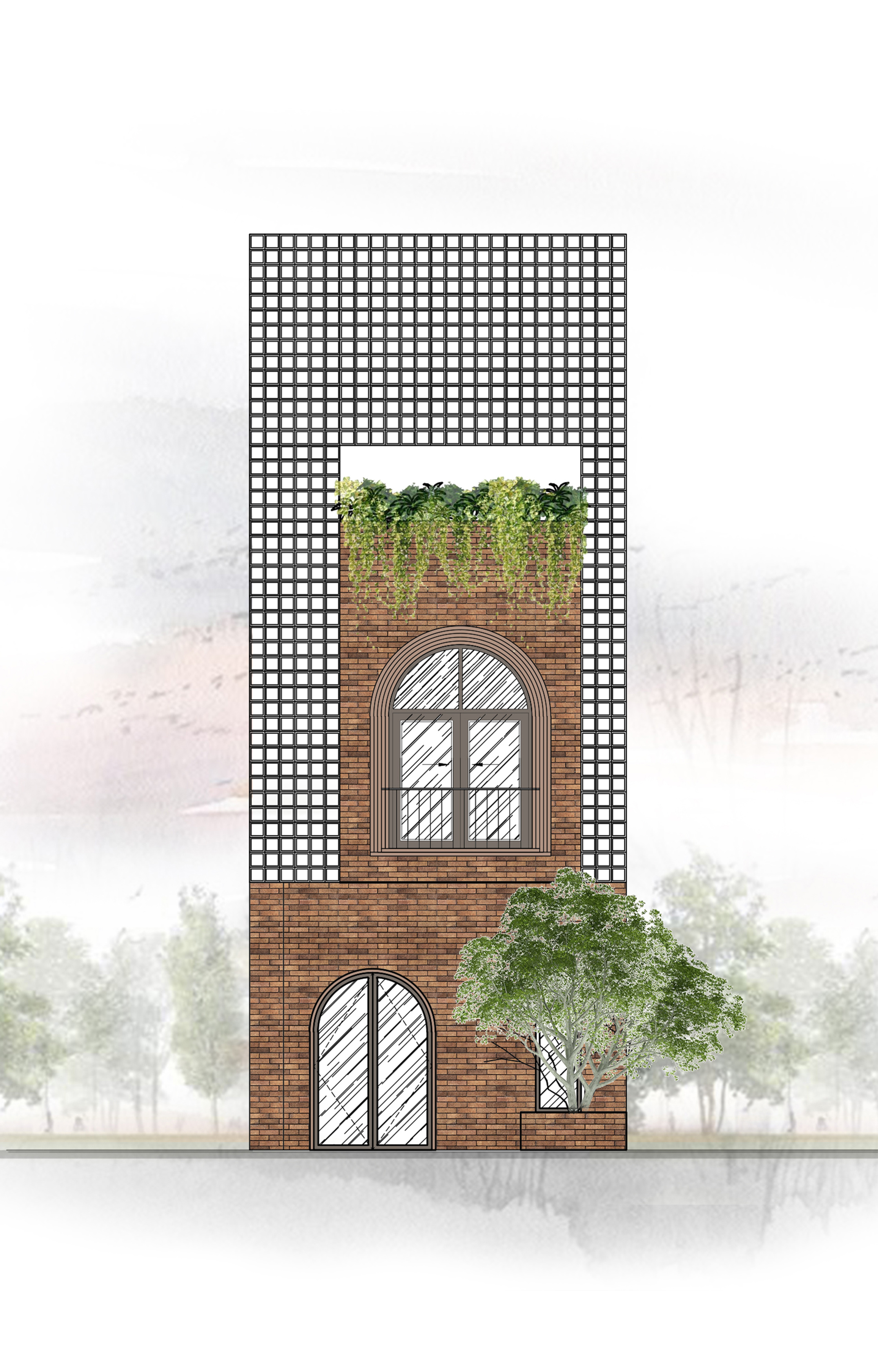 柱状房屋·河边柱状房屋-24