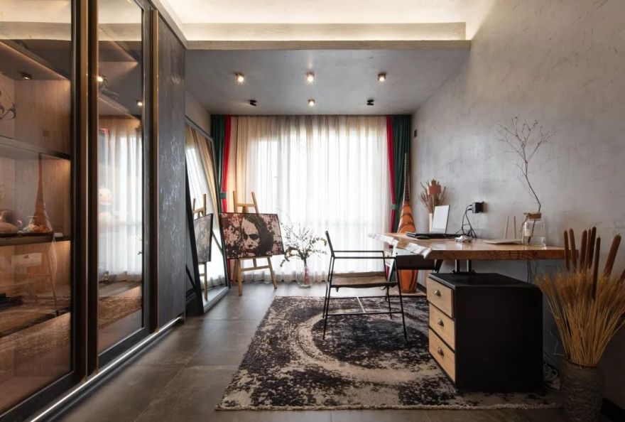 艺术与理念的碰撞 · 120㎡混搭家居设计丨紫苹果装饰集团-54