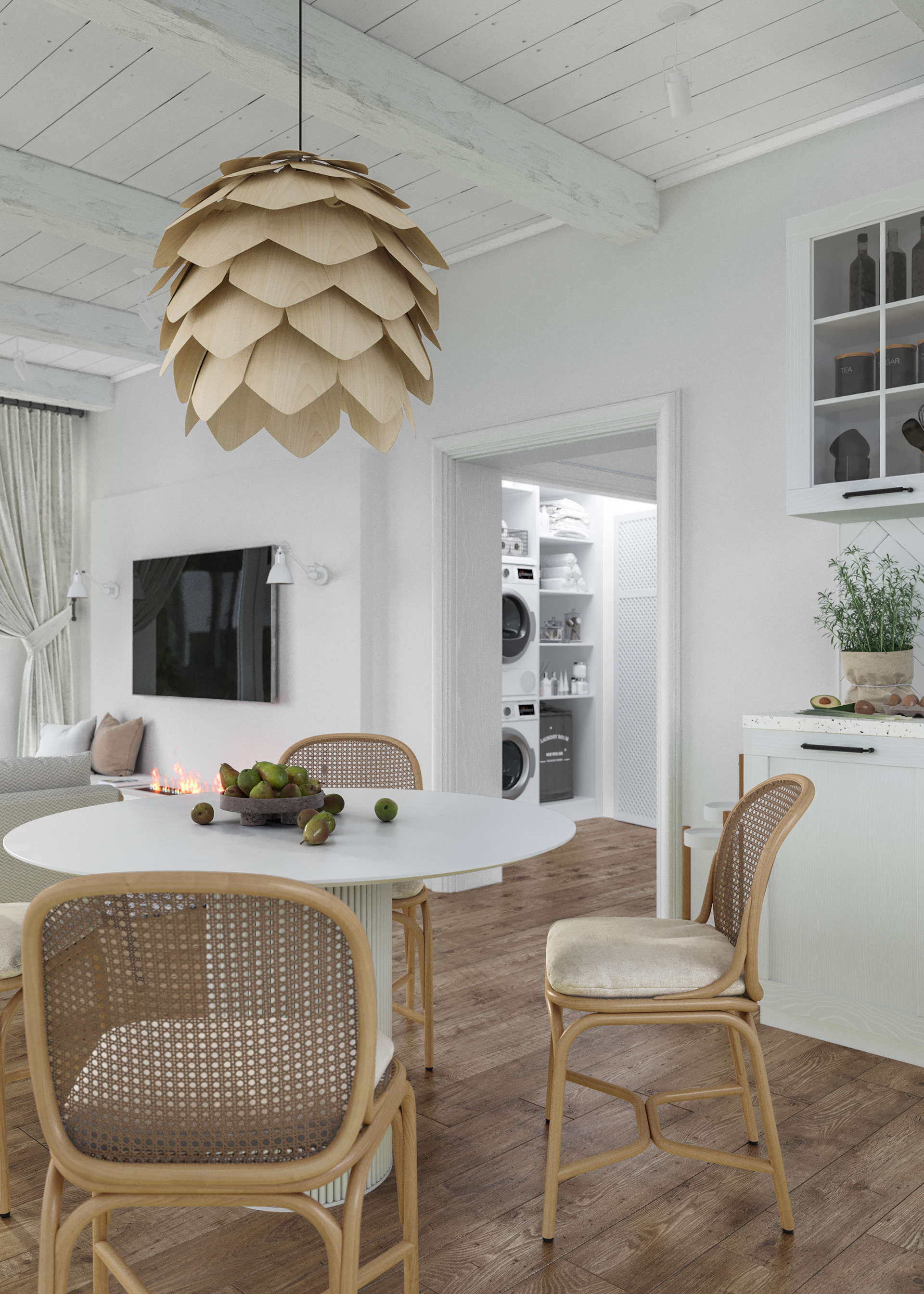 Guryevskaya Sloboda 村 3 号住宅室内设计丨Sergey Kachalov-13