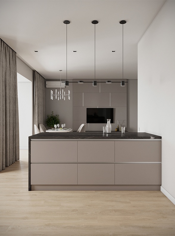 108㎡灰色系住宅设计-7