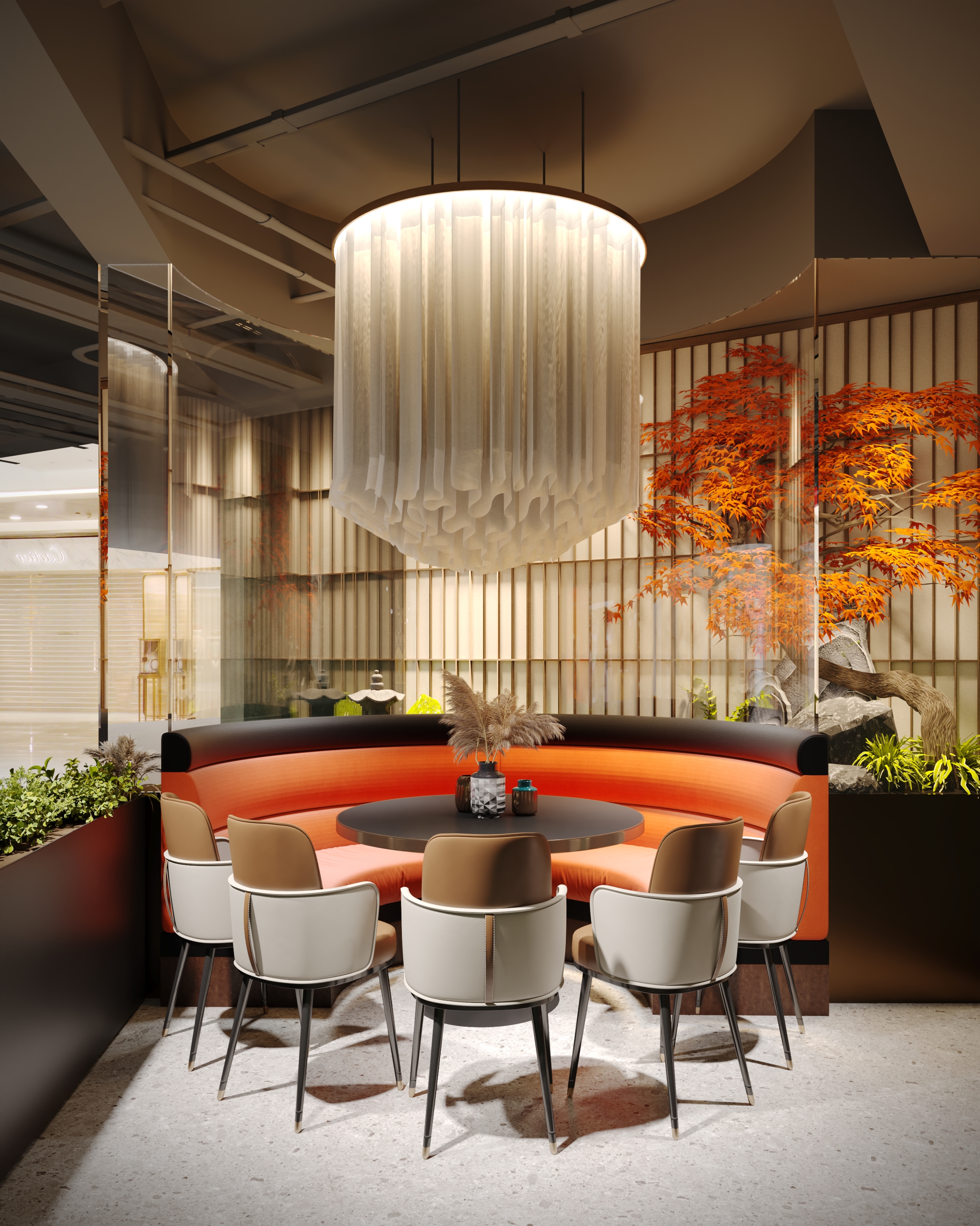 工装项目  餐厅渲染-13