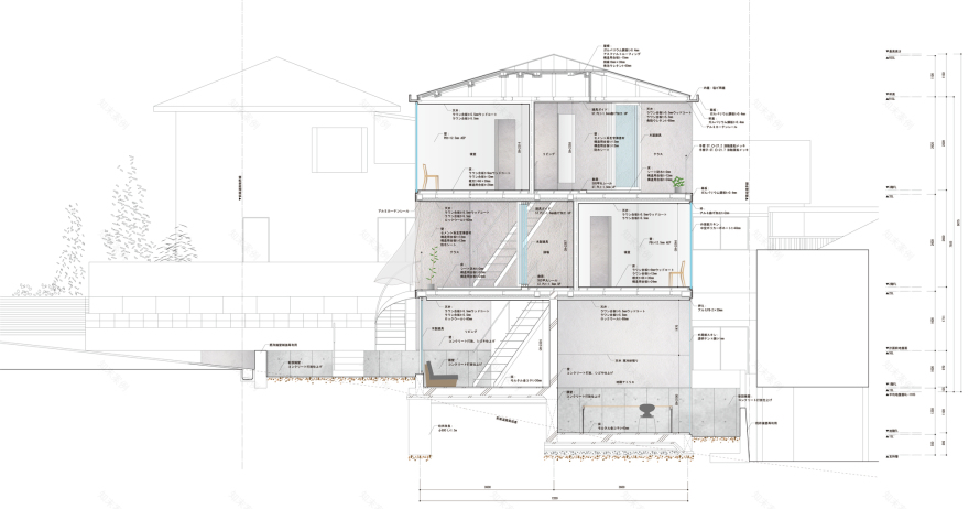 绫目池的房子丨日本奈良丨Ippei Komatsu Architects-16