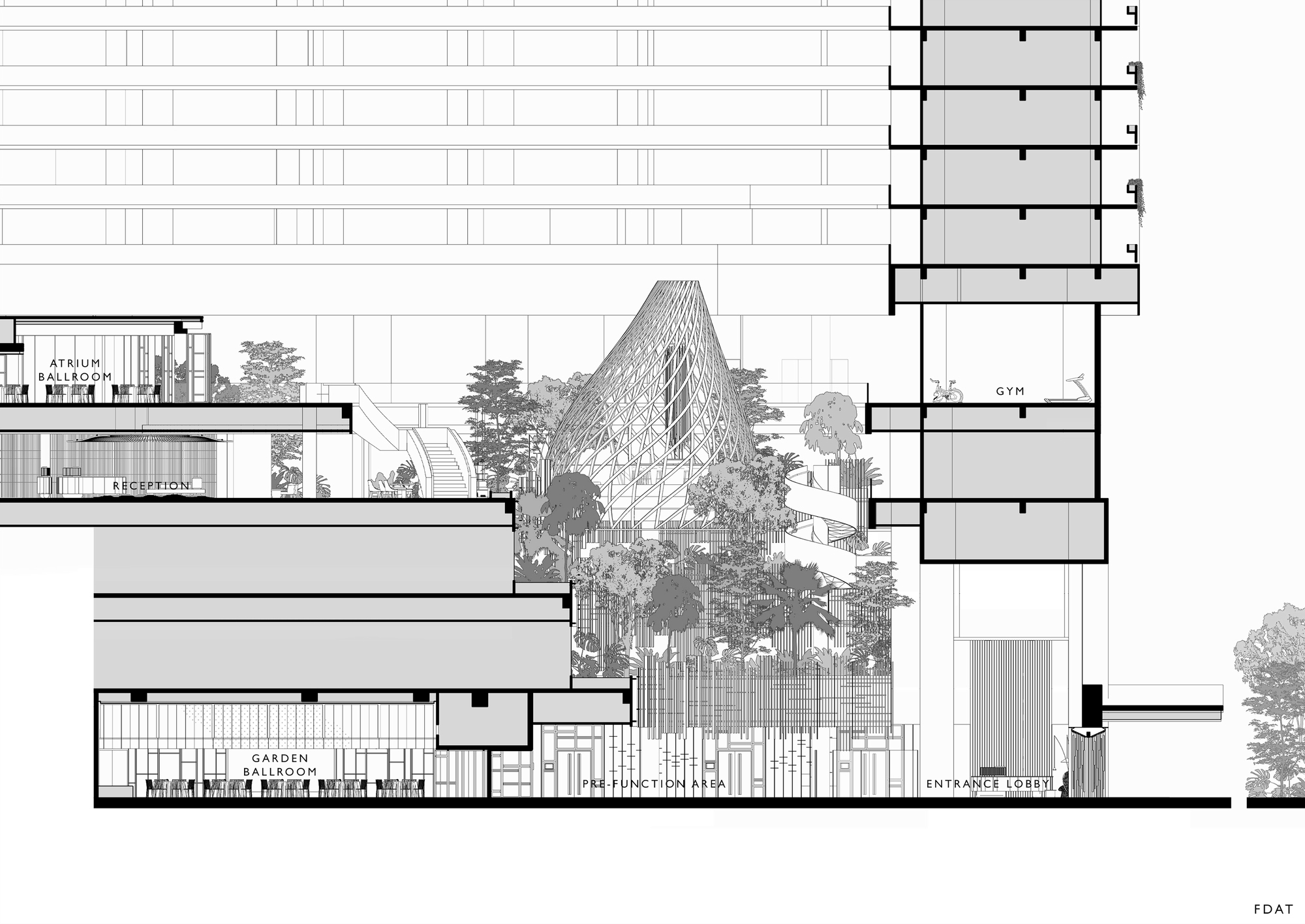 滨海湾宾乐雅精选酒店丨新加坡丨FDAT Architects-21