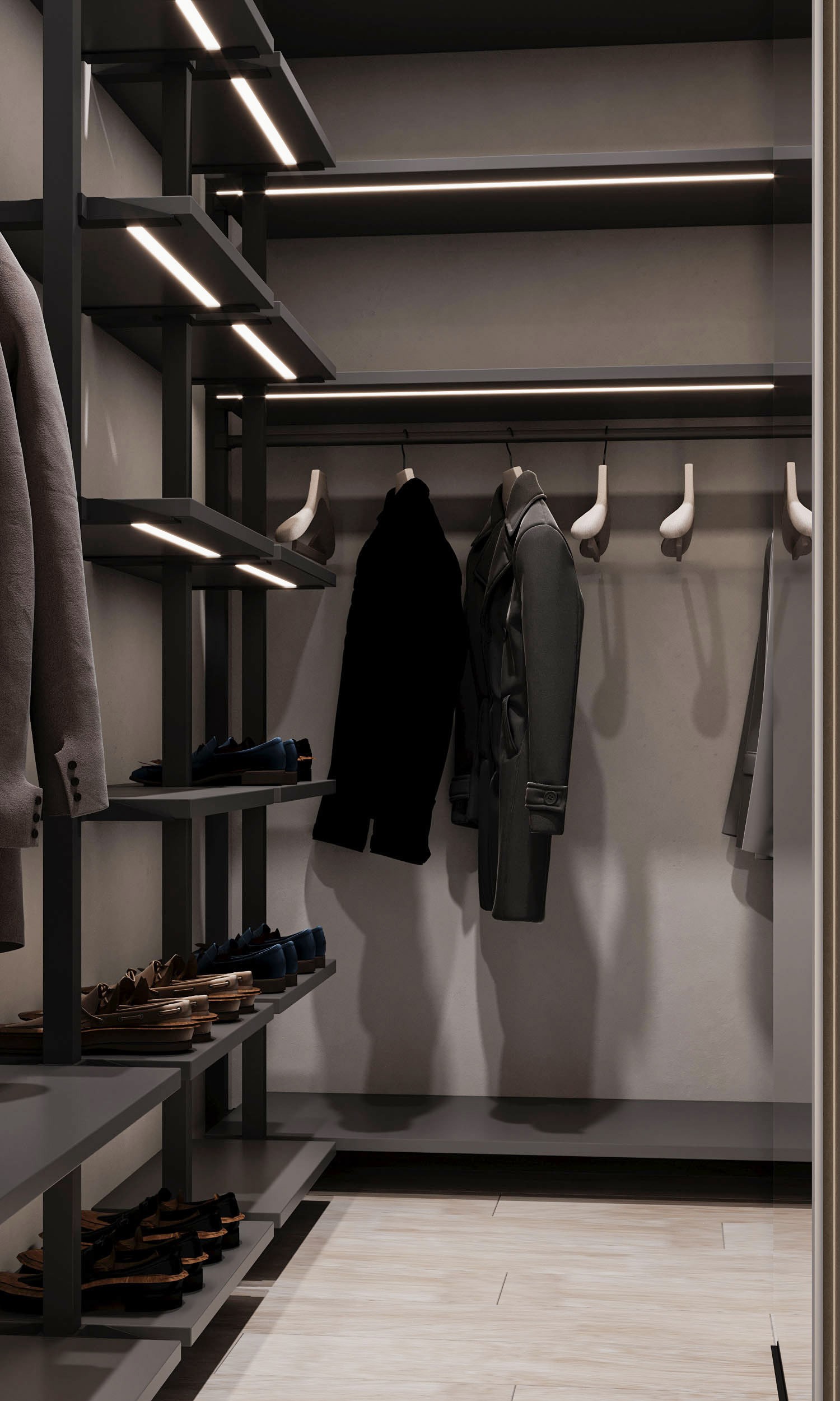 高级灰+绿色 打造出极致舒服的家-19