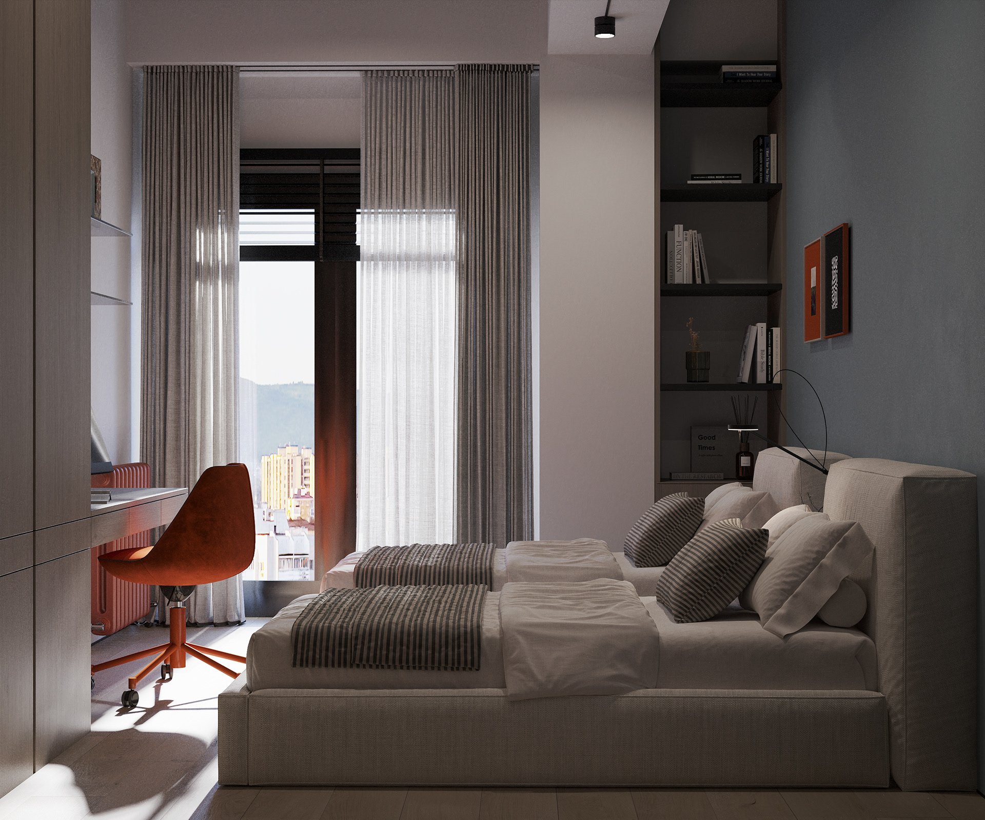 80m2 apartment in industrial style-18