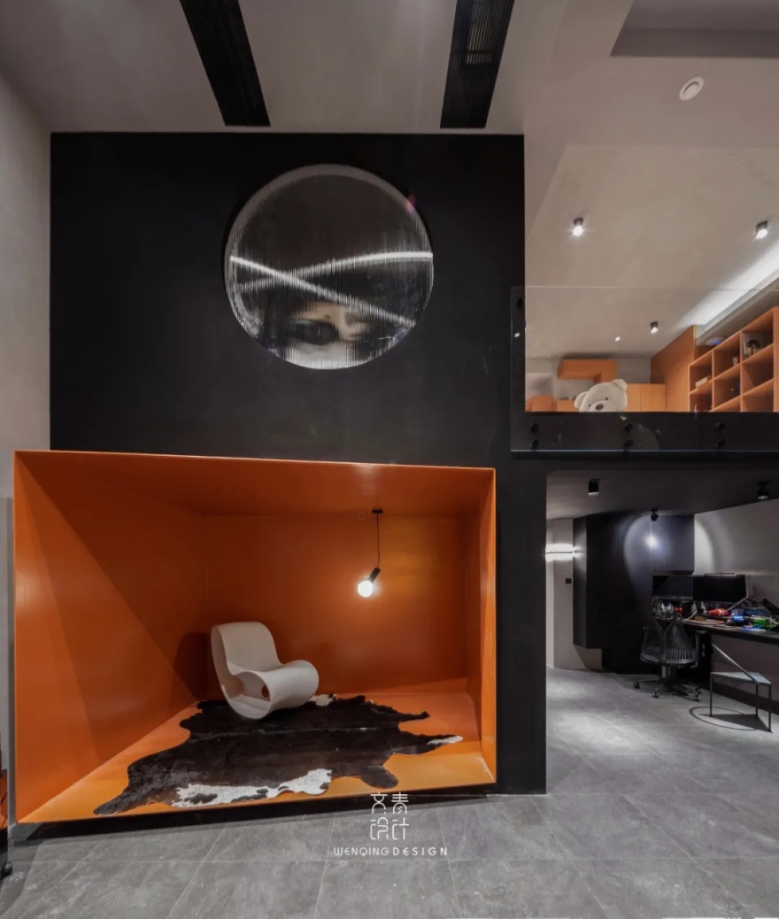 极简主义下的多彩地下室设计-54