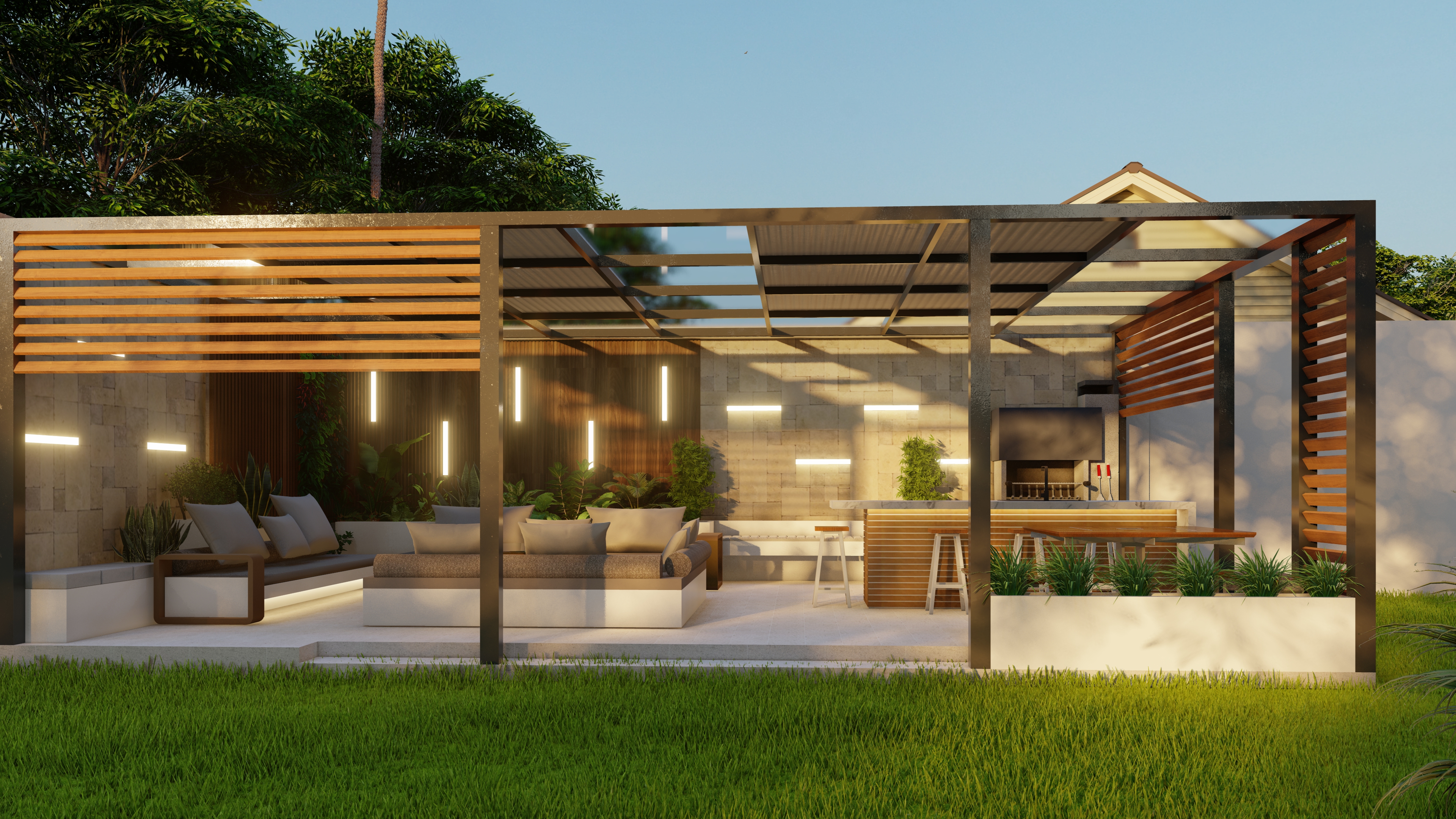 Pergola 户外烧烤吧-1