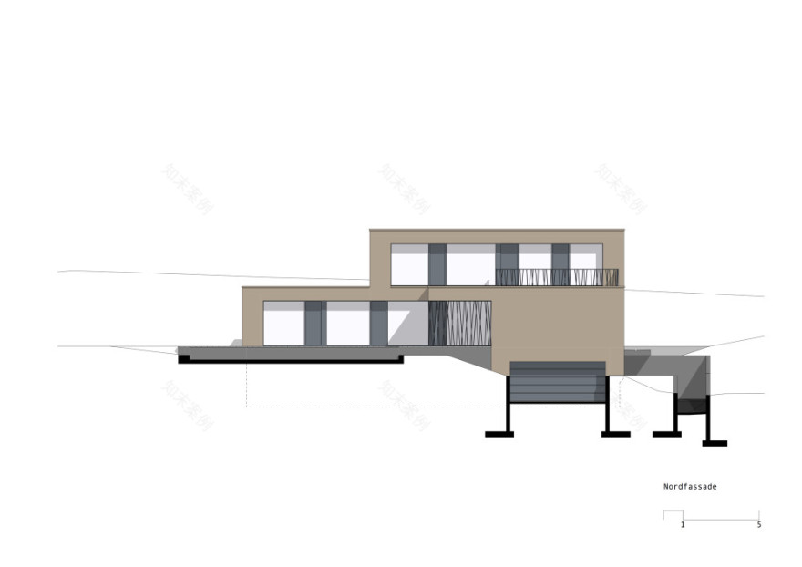 瑞士 Berna 住宅 | 融入景观的三层雕塑式建筑-40