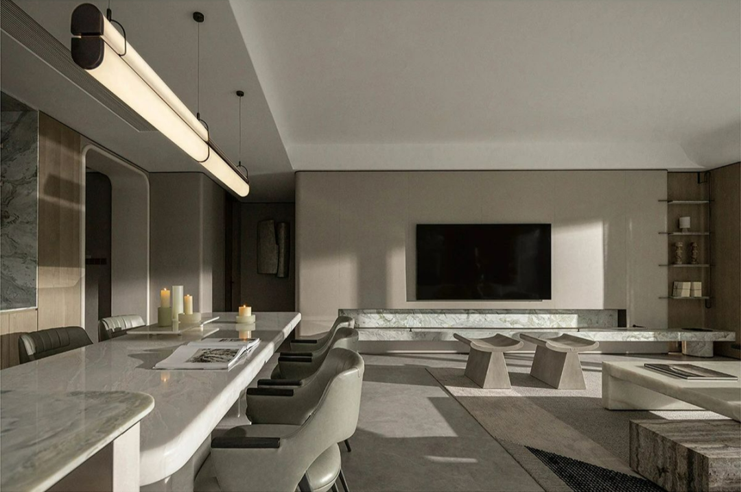 简约豪宅的诗意美学丨WSD 世尊设计-9