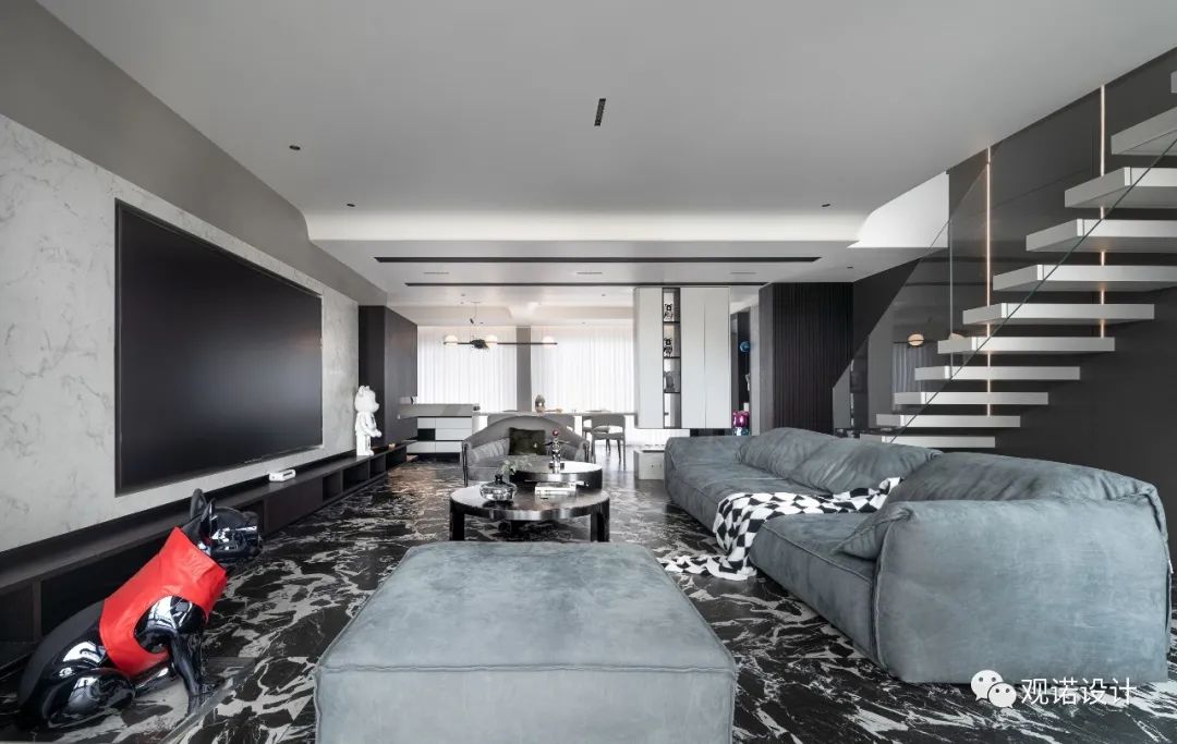 黑白之间·台州置信原墅现代风设计丨中国台州丨余荣-25